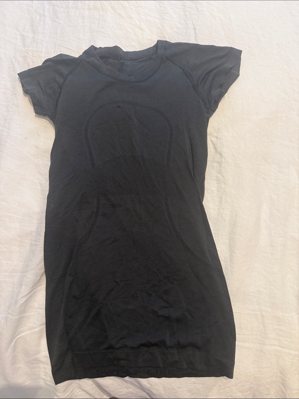 lululemon athletica Black Short Sleeve Seamless Top